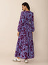 printed-tie-neck-balloon-sleeve-maxi-dress OhSoStyled at Sophia's Style-5